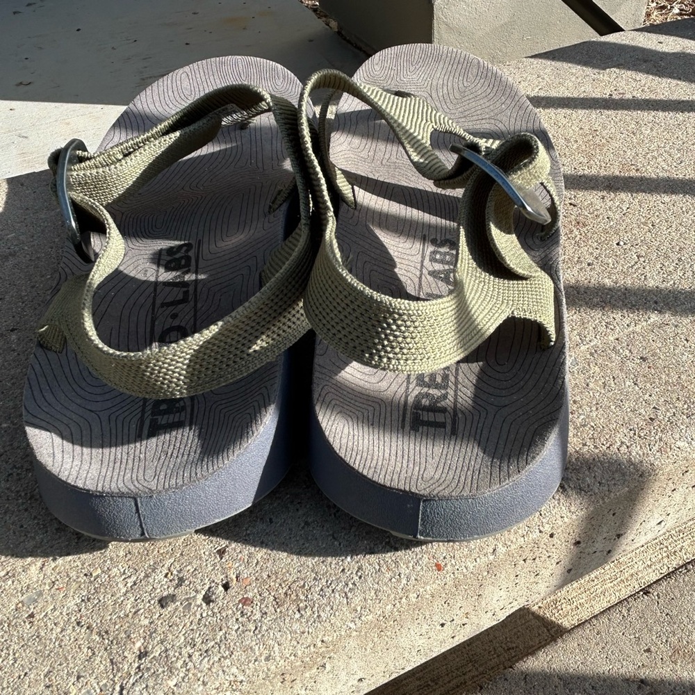 Tread Labs Sandals with Adjustable Straps Arch Support Men’s Size 9 GREEN - Picture 4 of 11